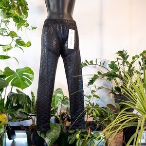 OnlineLegging Black Mermaid Scale Leggings, NWT, Size S